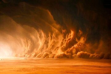 ریزگردها موجب تعطیلی مدارس در ٩ شهرستان استان کرمان شد