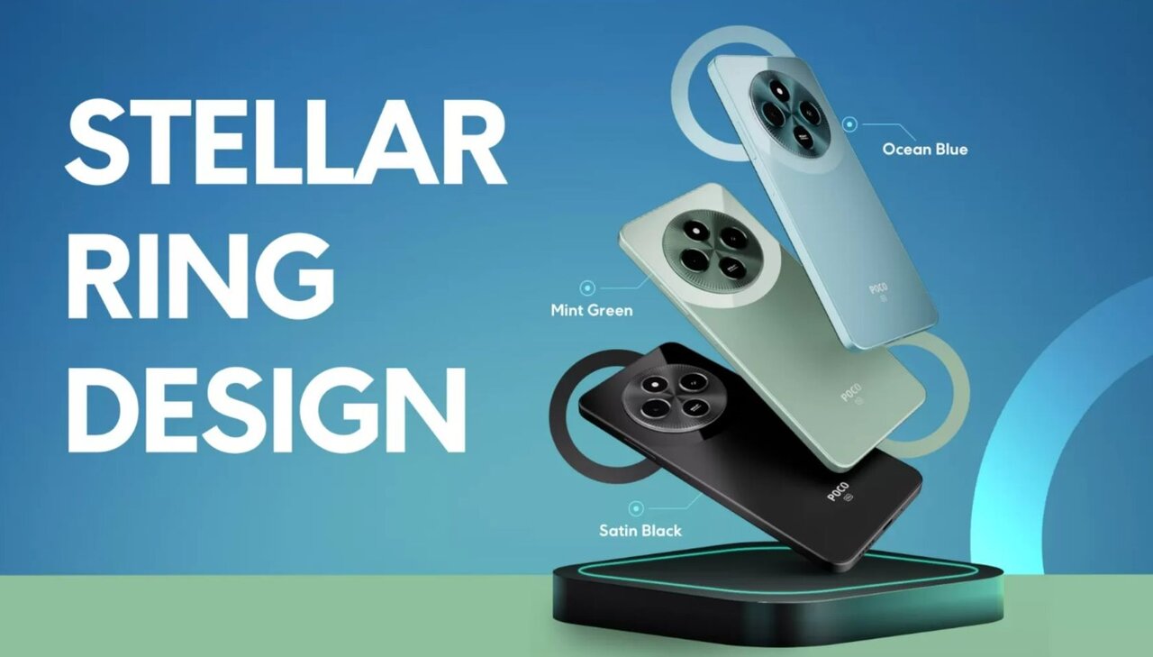 پنل پشتی و رنگبندی گوشی پوکو M7 5G