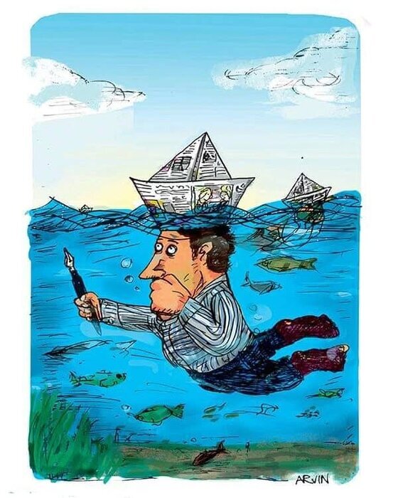 آروین بعد از مرگِ نقاشیهایش مُرد