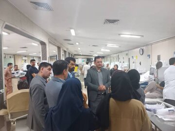 بازدید معاون نظارت و بازرسی، بازرسی کل استان کردستان از بیمارستان توحید سنندج؛ گامی در جهت بهبود خدمات درمانی