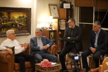 دیدار نوروزی وزیر فرهنگ با علیرضا زریندست