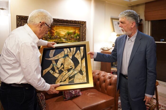 دیدار نوروزی وزیر فرهنگ با علیرضا زریندست