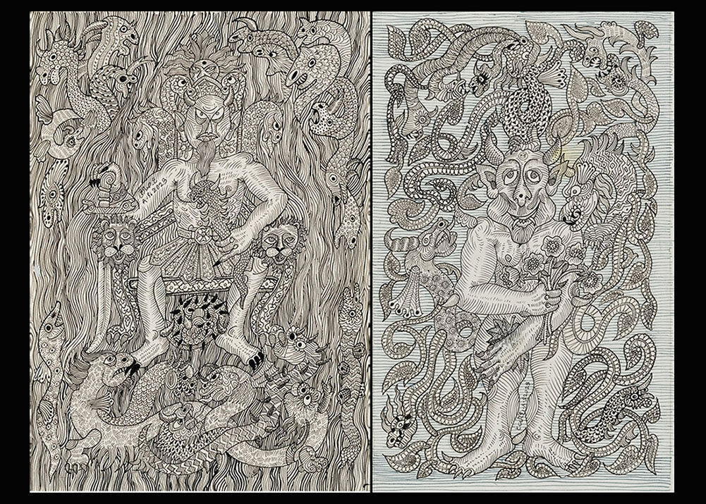 «دیو»های علی اکبر صادقی روی دیوار نشستند