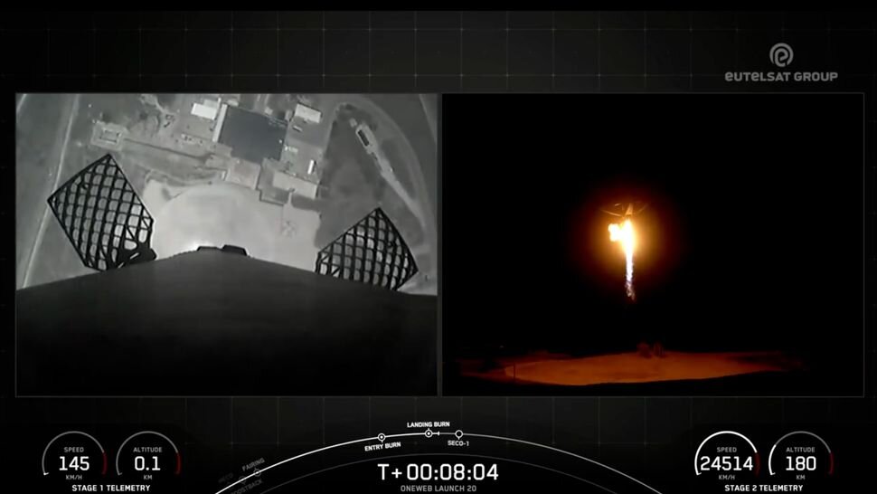 موشکی که ماهوارههای استارلینک را به مدار برد، آتش گرفت