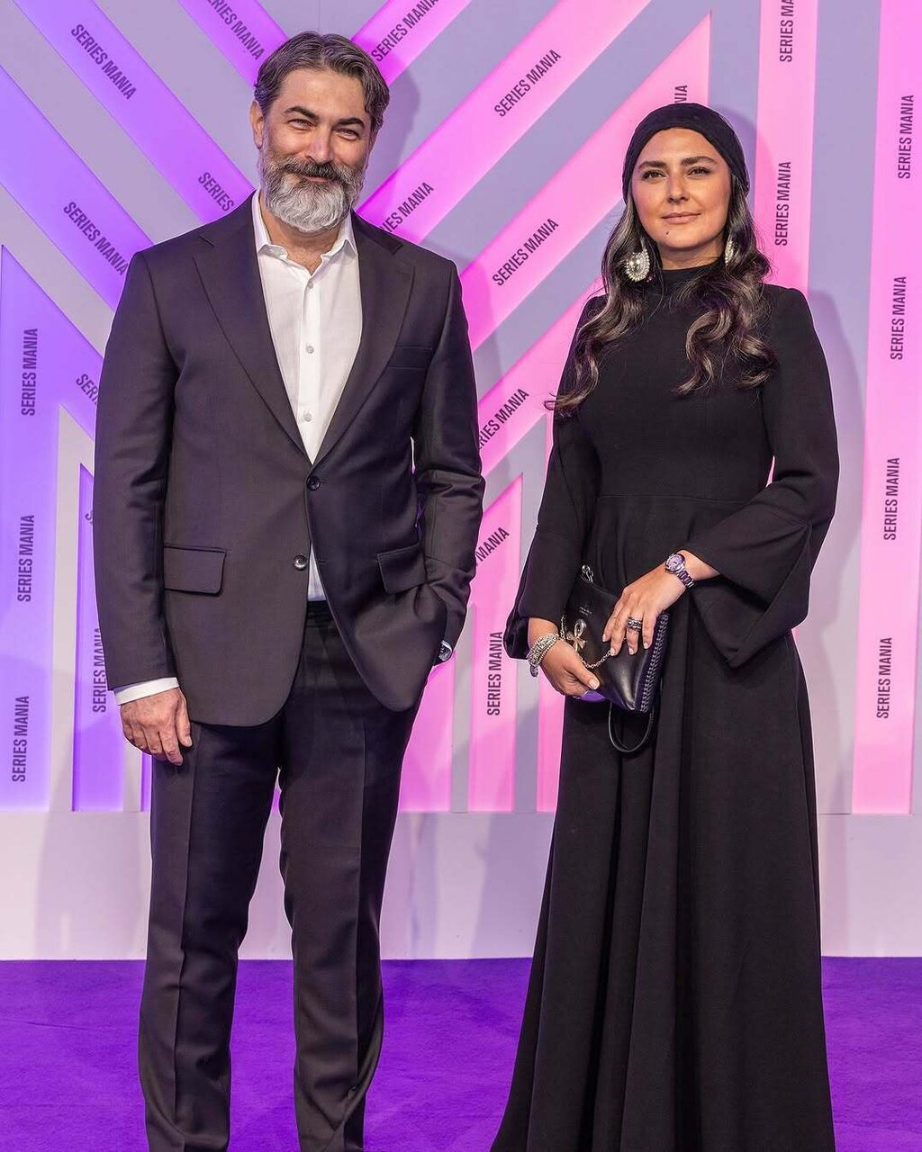 هدی زین‌العابدین به همراه پارسا پیروزفر در فرانسه