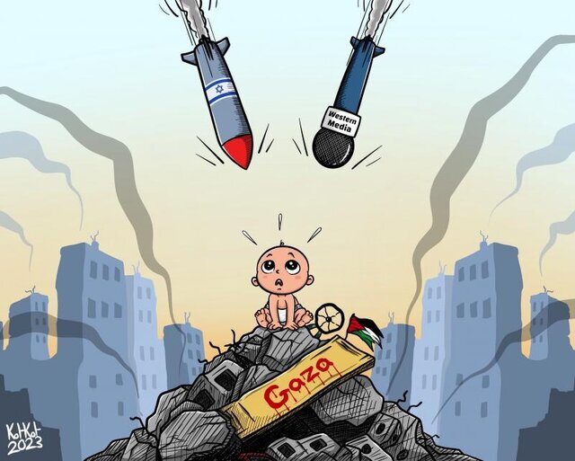 کاریکاتورهایی در تقبیح یک جنایت بشری