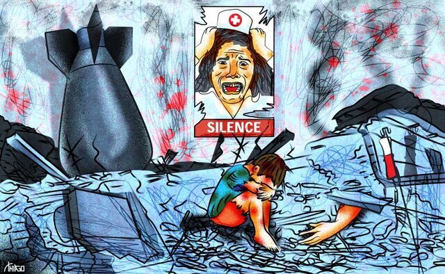 کاریکاتورهایی در تقبیح یک جنایت بشری