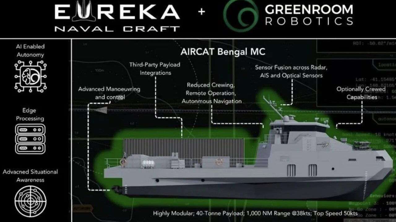 آمریکا پیشرفتهترین ناو جنگی جهان با برد ۱۸۵۰ کیلومتر و ظرفیت بار ۴۴ تنی را رونمایی کرد