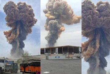 انفجار بندر عباس و راز ابر قارچی /چرا دود به شکل قارچ درآمد؟