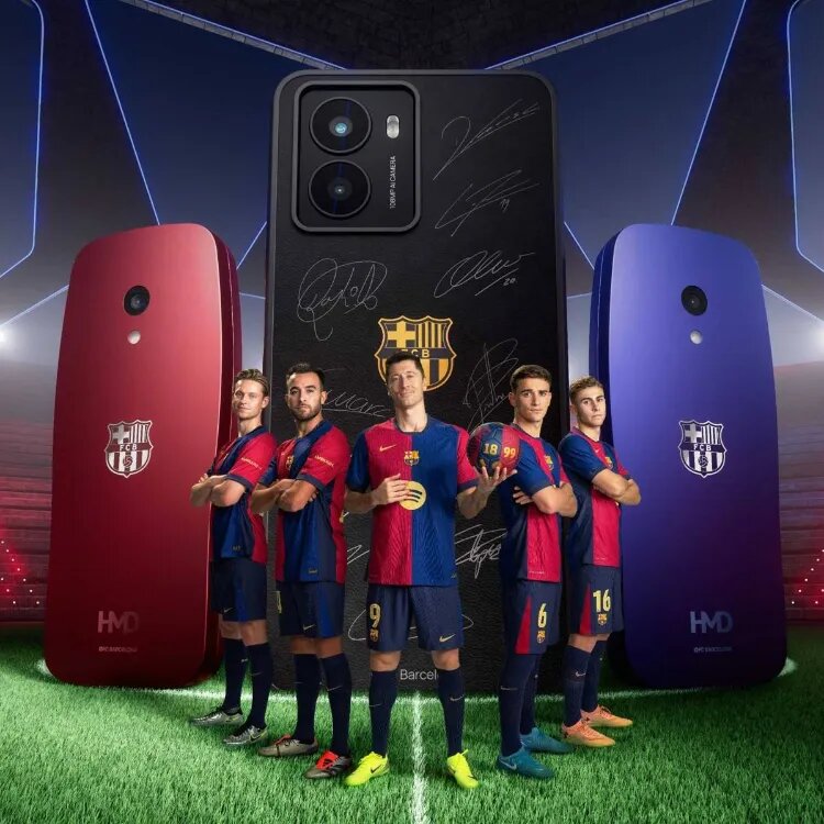 بازگشت نوکیا با لباس بارسلونا / عکس