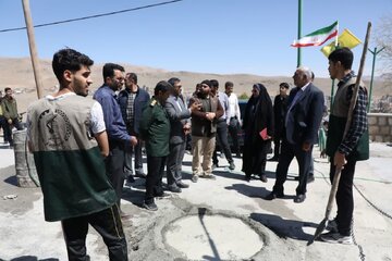 خدمت رسانی گروه های جهادی در بام ایران 