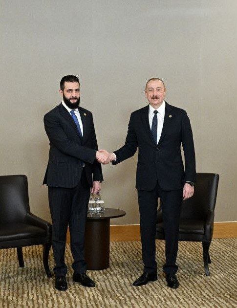 دیدار علی اف و جولانی در ترکیه/عکس