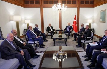 دیدار هیئت حماس با وزیر خارجه ترکیه