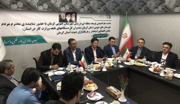 مصوبات توسعه ٦ شهرستان جنوبی کرمان جهت طرح در سفر وزیر رفاه پیگیری شد