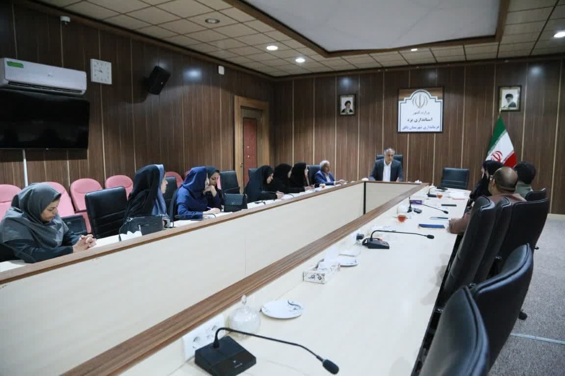 جلسه هماهنگی نمایشگاه مشاغل خانگی در بافق
