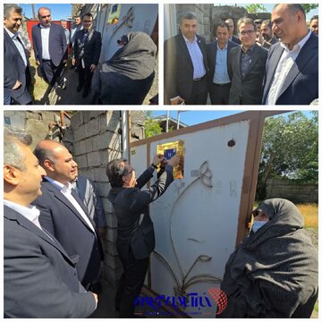 آغاز رسمی ایجاد پایگاه داده مکانی در شهر چاف و چمخاله و نصب پلاک کد پستی هوشمند