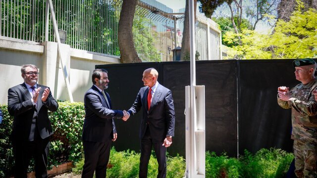 اقامتگاه سفیر آمریکا در دمشق افتتاح شد/عکس