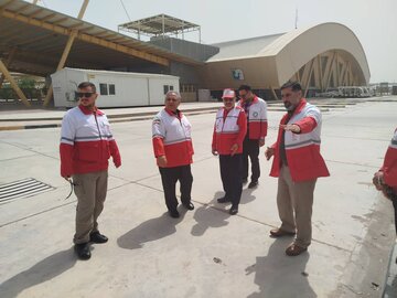 بازدید رئیس سازمان امدادونجات کشور از پایانه مرزی شلمچه