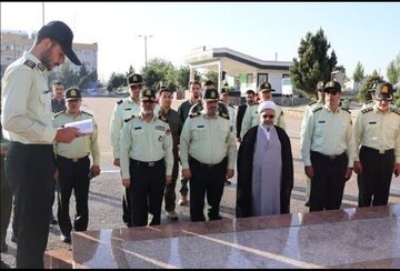 تجدید میثاق فرمانده جدید انتظامی استان با ۸ هزار شهید به خون خفته همدان