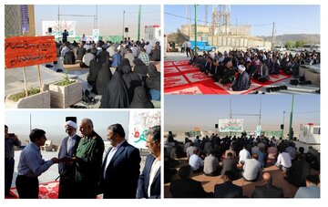 تجدید میثاق کارمندان بسیجی با آرمانهای شهدا در شهرکرد