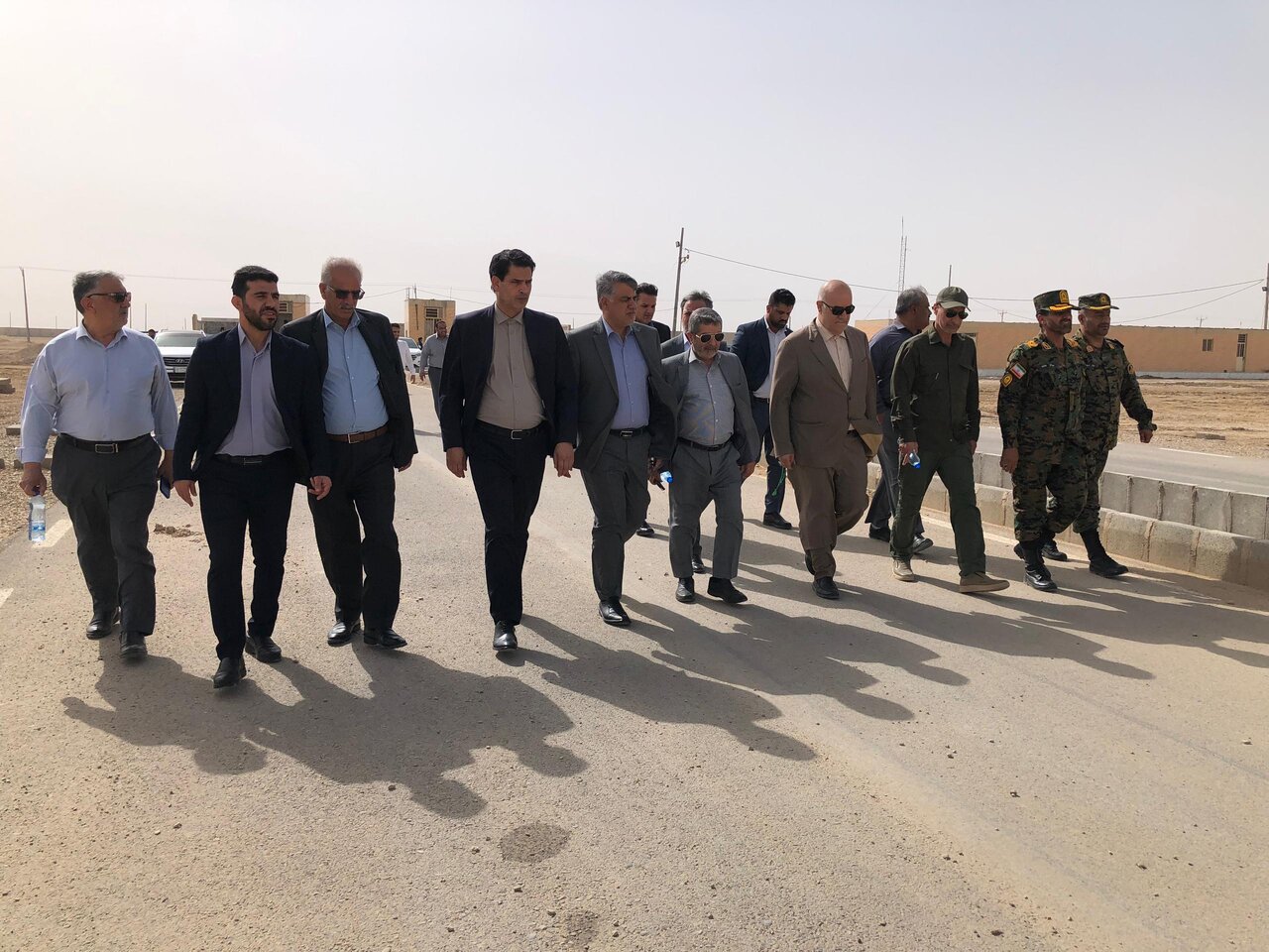 تصاویر | بازدید معاون امنیتی و انتظامی استانداری خوزستان از مرز شلمچه برای آماده‌سازی خدمات اربعین