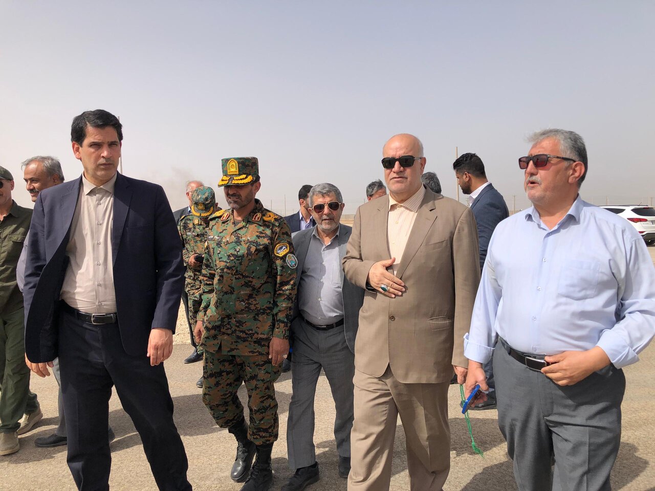 تصاویر | بازدید معاون امنیتی و انتظامی استانداری خوزستان از مرز شلمچه برای آماده‌سازی خدمات اربعین