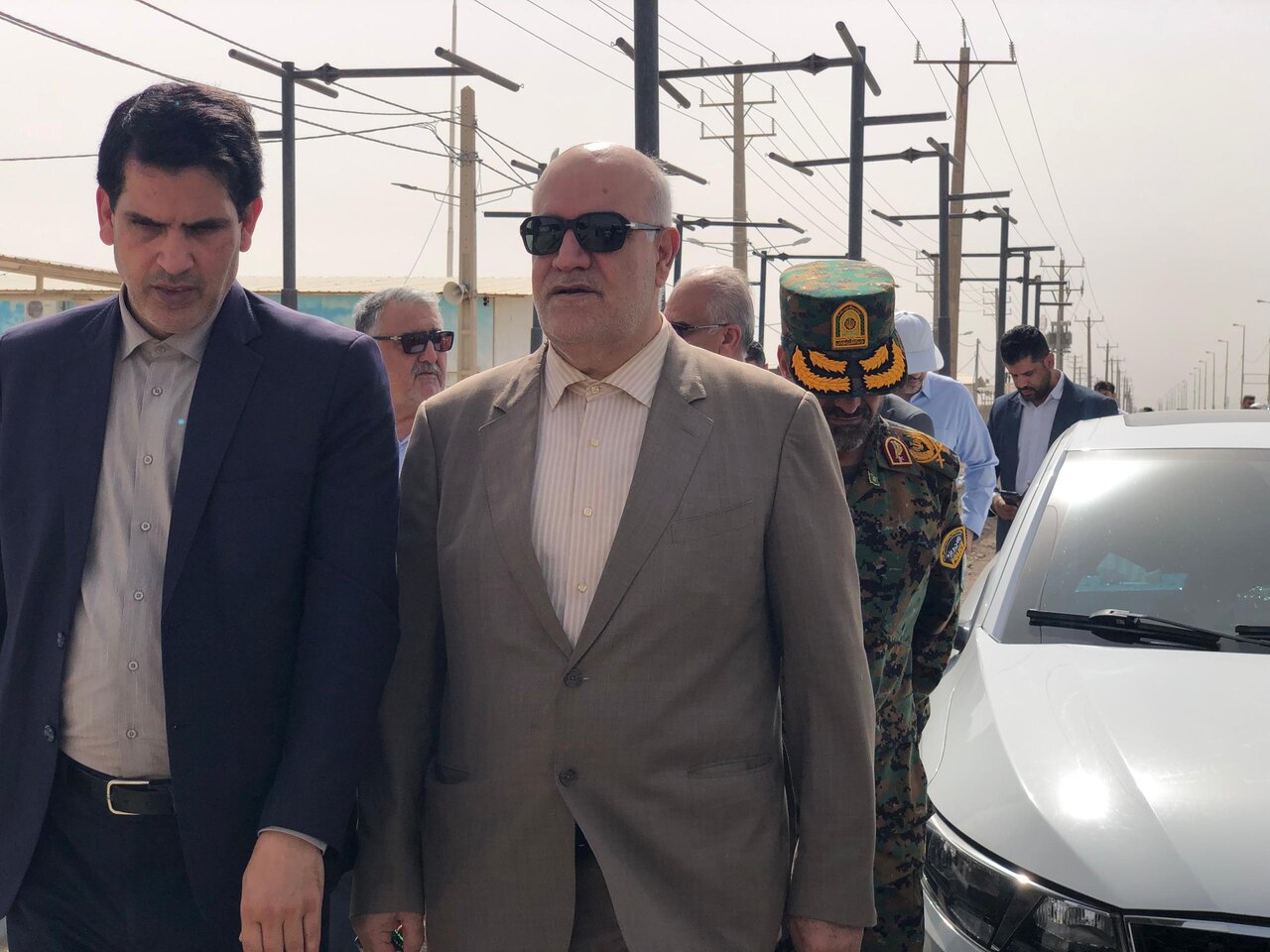 تصاویر | بازدید معاون امنیتی و انتظامی استانداری خوزستان از مرز شلمچه برای آماده‌سازی خدمات اربعین
