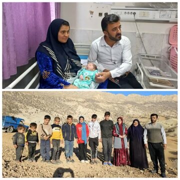 تولد دهمین فرزند مادر ۳۵ ساله در بیمارستان هاجر (س) شهرکرد