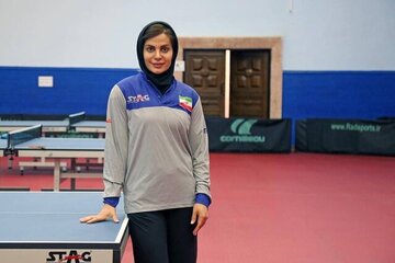 حذف ندا شهسواری از تنیس روی میز قهرمانی جهان
