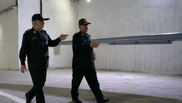 رونمایی از آشیانه جدید زیرزمینی پهپادی نیروی دریایی سپاه/ خط و نشان فرمانده کل سپاه: هر نقطهای که مبدأ تهاجم شود، برای ما مقصد تهاجم است