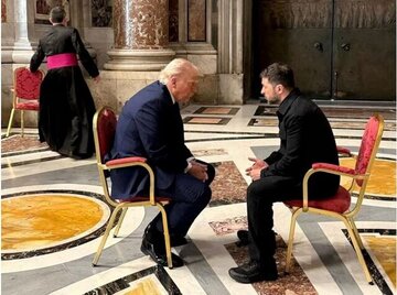 «زلنسکی» جزئیات دیدار خود با «ترامپ» در واتیکان را فاش کرد