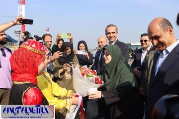 سخنگوی دولت وارد گیلان شد