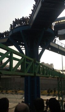 سقوط منجر به فوت یک دانشجو از روگذر بلوار خواجه رشید همدان