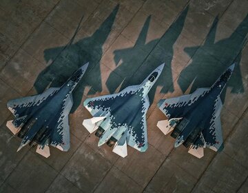 سوخو ۵۷ با توپ پر آمد