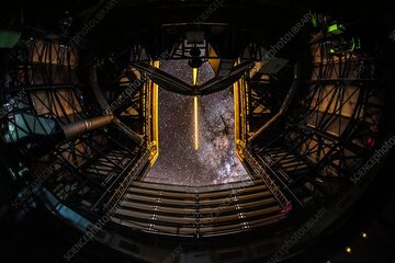 شلیک با لیزر قدرتمند به فضا / عکس