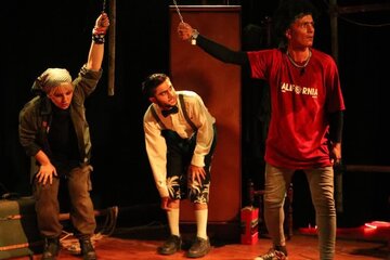 نمایشی جالب در سمنان؛مراسم قطع دست در اسپوکن