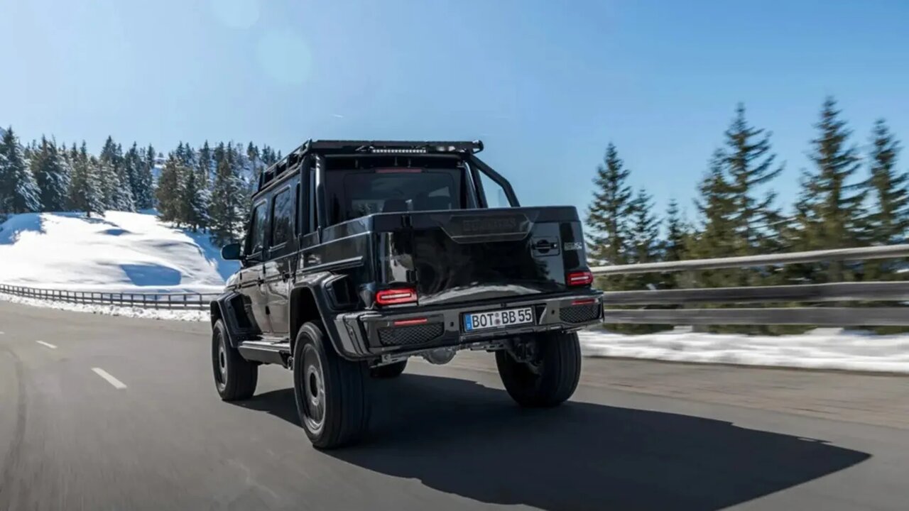 نمای پشتی مدل سفارشی مرسدس بنز AMG G63