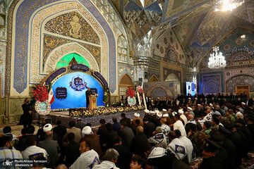 چهره غمگین خانواده‌های ابراهیم رئیسی و امیرعبداللهیان در مراسم سالگرد/ مخبر کنار علم الهدی نشست/ وزیر اطلاعات و سردار قاآنی هم بودند+ تصاویر