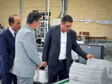 کارخانه تولید و چاپ پارچه و گونی دو و شش رنگ در سمنان افتتاح شد