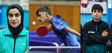 ۳ پینگ پنگ باز فارسی در کمپ نخبگان آسیا