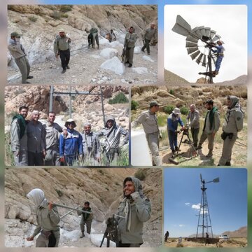 احیای شریان حیات در سفیدکوه آرسک دامغان؛ تلمبههای بادی دوباره جان گرفتند.