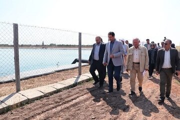 افتتاح یک طرح سامانه نوین آبیاری در شهرستان قزوین