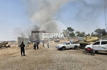 انفجار در آبادان/ یادمان شهید تندگویان هدف گرفته شد+ عکس