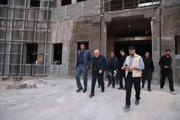 بازدید استاندار خوزستان از روند ساخت پل ثابت عنافچه و بیمارستان الزهرا (س) باوی