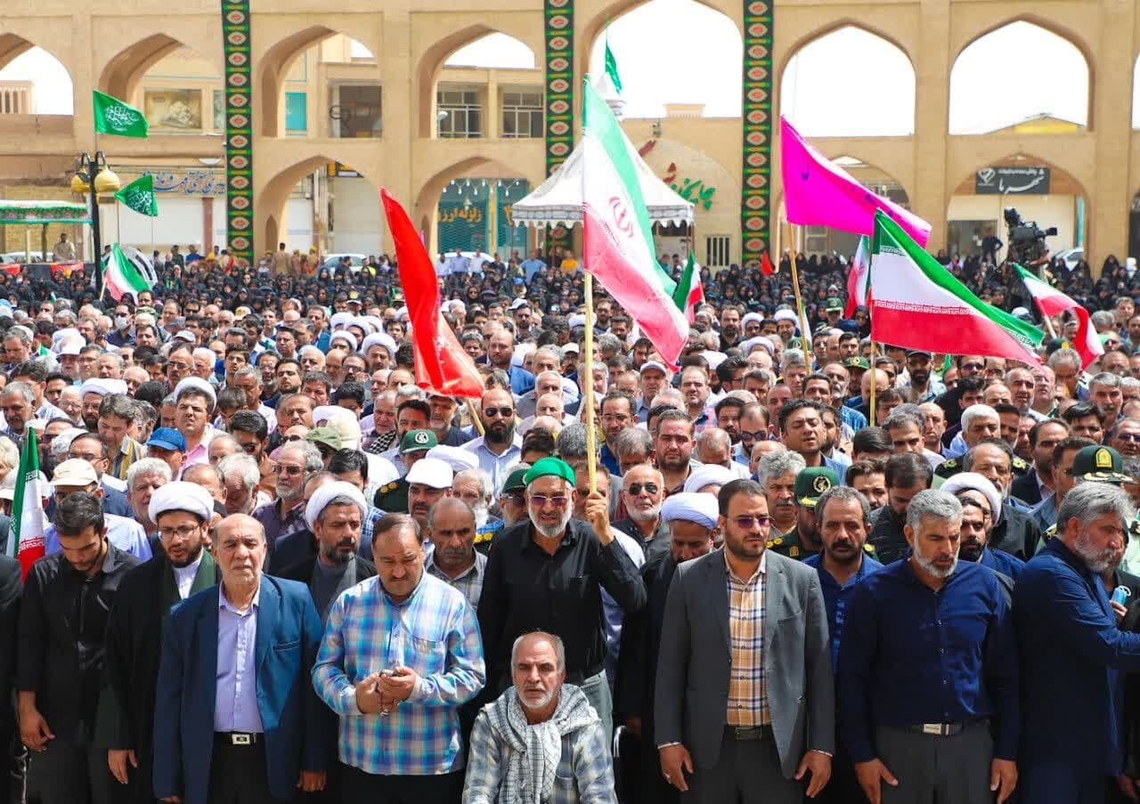 برگزاری مراسم تشییع شهدای حمله رژیم صهیونیستی به یزد