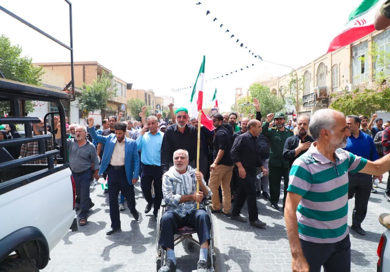 برگزاری مراسم تشییع شهدای حمله رژیم صهیونیستی به یزد