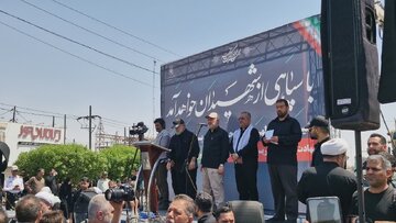 تشییع باشکوه پیکر مطهر شهید سرلشگر محرابی در اهواز