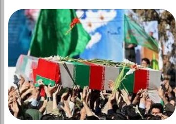 تشییع پیکر مطهر ۴ شهید حمله رژیم صهیونیستی به تویسرکان