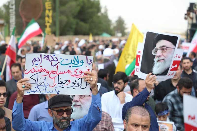 تظاهرات مردم سمنان در محکومیت جنایات رژیم صهیونیستی برگزار شد