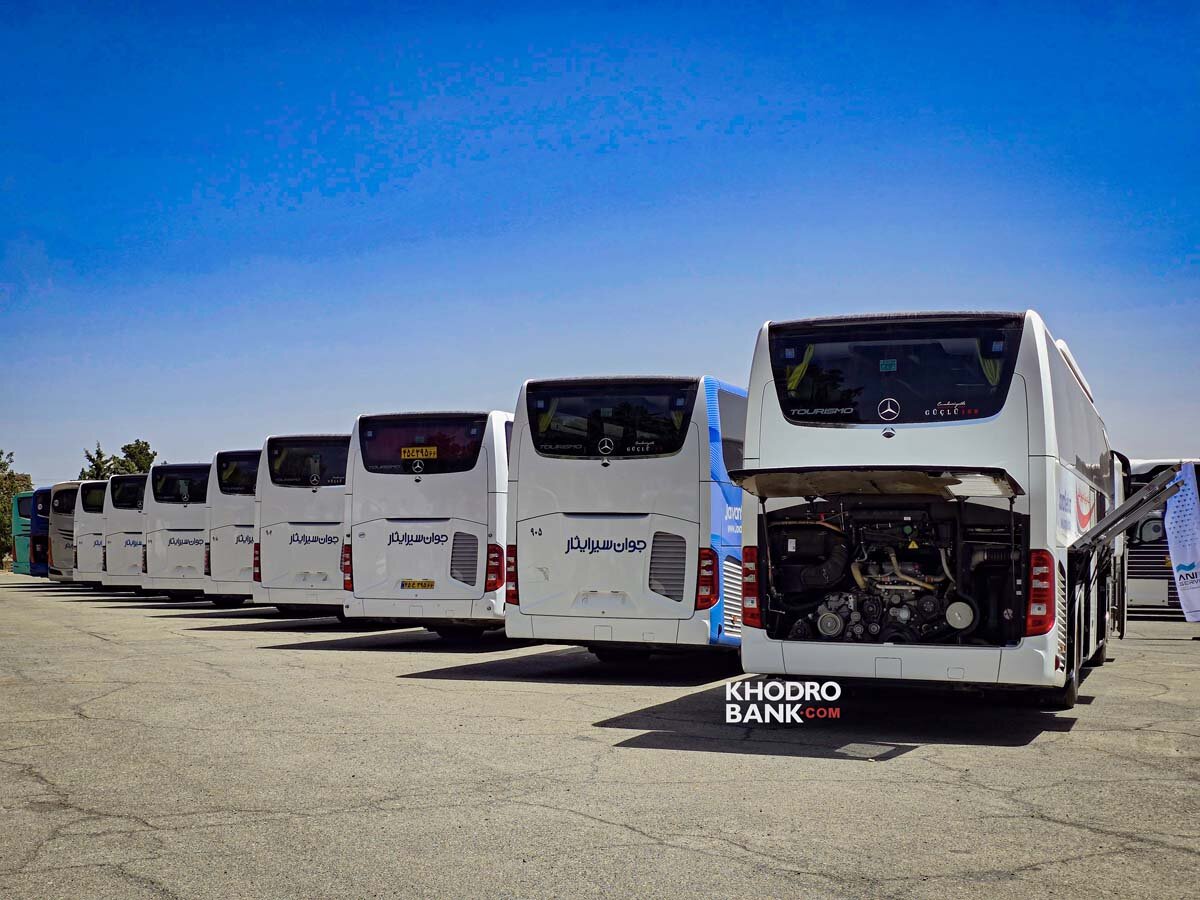 حضور مرسدس بنز Tourismo در در ناوگان بین‌شهری ایران